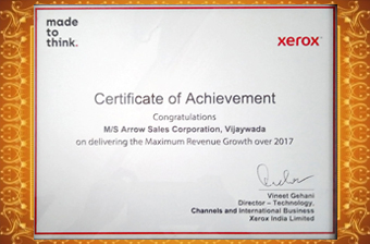 Arrow Sales Corporation Achievements