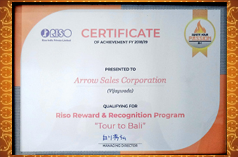 Arrow Sales Corporation Achievements